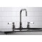 Kingston Brass FSC8939DPL Paris Widespread Bathroom Faucet W/ Brass Pop-Up, Nickel FSC8939DPL - alternate 6